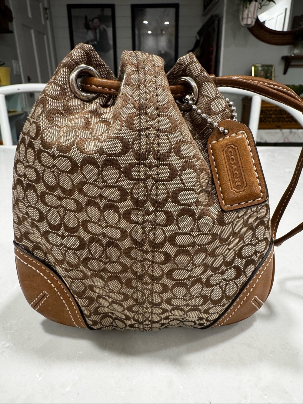 Coach Mini Drawstring Pouch